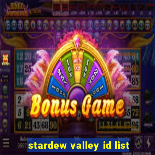stardew valley id list